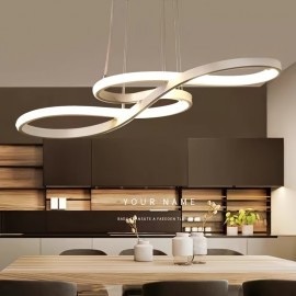1 Modern Minimalist Pendant Light with 3-Color Dimming, Semi-Flush Mount, Hard-Wired, No Battery Needed, for Home & Office Decor, No Wall Switch or Remote Control Included