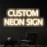 Custom Neon Sign, Personalized Text/Logo/Name/Number/Word, USB Dimmable RGB-Free Single-Color, Easy Installation Vinyl Wall Light