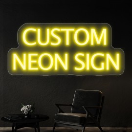 Custom Neon Sign, Personalized Text/Logo/Name/Number/Word, USB Dimmable RGB-Free Single-Color, Easy Installation Vinyl Wall Light