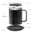 Coffee Mug Warmer Electric Set For Desk, Mug With Heating Base And Lid, Intelligent Coffee Mug For Heating Milk, Tea And Hot Chocolate, Keeps Up To 131°F/55°C