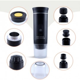 Portable Self-Heating Espresso Machine - - Coffee Maker with, Compatible with Ground Coffee Beans, Compact for Travel, Camping, Office - No External Power/, Espresso Maker (Not a coffee machine)