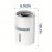 2-in-1 Humidifier, Mist-Free Evaporative Humidifier, Silent, White, 1.06gal Tank, Quiet Operation, Suitable for Office Bedroom , Home Humidifier, Bedroom Humidifier, Office Humidifier, Sleek Humidifier, Modern Humidifier, Efficient Purification
