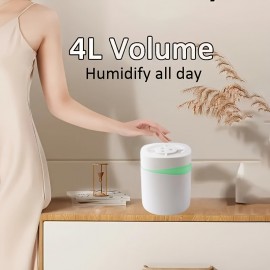 Large Capacity Humidifier with Three Nozzles, Heavy Mist Silent Operation, Equipped with 3 Spray Nozzles And USB Connection, Suitable for Study Rooms, Bedrooms, Rooms, And Offices, Featuring a Color-Changing Light, Humidifier For Room, Air Humidifier, Essential Oil Diffuser, Aroma Diffuser For Home, Vaporizer, Essential Oil Diffuser For Home, Room Humidifier, Aroma Humidifier, Diffuser Device, Diffuser For Essential Oils, Essential Oil Humidifier, Air Freshener Home, Room Decor, Scent