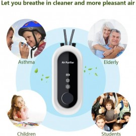 Personal Air Purifier, Travel Air Purifier Intelligent and Portable, can be Worn Anywhere in Travel, Airplanes, Offices, and Homes