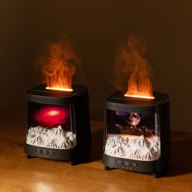 1pc New Humidifier Planet Aroma Diffuser with Colorful Gradient, Two Modes, Continuous/Intermittent Mist, Remote Control, Quiet and Compact, Three-Level Timer, Auto Shut-off, Portable Handle, Suitable for Home, Dorm, Office, Portable Mist Sprayer