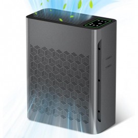 Air Purifiers for Home Large Room Up to 1295 Ft² with PM 2.5 Display Air Quality Sensor, Auto Mode, Timer, HEPA Air Purifier for Bedroom Filters Smoke, Pet Dander, Pollen,Black