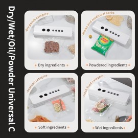 Portable Home Food Vacuum Sealer, Suitable for Both Dry And Wet Sealing, with Long Standby Time And Quick Sealing. It Features a Detachable Sealing Mechanism for Easy Cleaning And Storage.