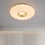 [Ceiling Light] Modern Elegant Minimalist Luxury Rotating Creative Black Golden Silvery Electroplated Acrylic High-Quality Aluminum Round Center Easy Installation Ceiling Light With Three-Color Dimming Suitable For Living Room Bedroom Study Hallway Bar Product Does Not Include Up And Down Switches, Ceiling Light For Living Room/Bedroom, Chandelier For Living Room, Lamp For Bedroom/Living Room/Home, Ceiling Lamps