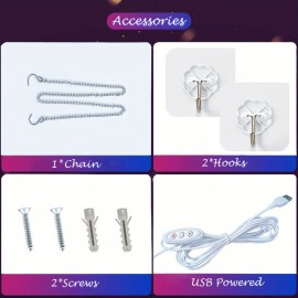 1pc Gothic Coffin Bat Neon Mirror Sign, LED Wall Mounted Makeup Mirror with Multicolor Glow, USB Powered, Switch Control, Plastic Material, Ideal for Bedroom, Makeup Room, Gift - Purple, White, Red