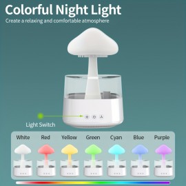 Hailong Palace USB-Powered Humidifier & Aromatherapy Diffuser with Color-Changing LED Night Light, Quiet Operation, Compact Soundwave technology humidifier for Home, Office, Bedroom, Living Room - No Battery Needed, Safe Low Voltage (36V) - Ideal Gift for Better Sleep & Relaxation, Bedroom Moisture Solution, Modern Aesthetic, Durable Construction, Home Users