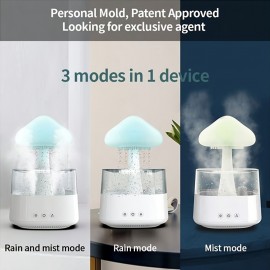 Hailong Palace USB-Powered Humidifier & Aromatherapy Diffuser with Color-Changing LED Night Light, Quiet Operation, Compact Soundwave technology humidifier for Home, Office, Bedroom, Living Room - No Battery Needed, Safe Low Voltage (36V) - Ideal Gift for Better Sleep & Relaxation, Bedroom Moisture Solution, Modern Aesthetic, Durable Construction, Home Users