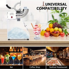 Shaved Ice Machine, 440LBS/ H Commercial Ice Crusher Snow Cone Machine, Electric 2 Blade 350W Crusher Ice Maker, Ice Crusher  Commercial Home Ice Crusher for Home, Restaurant, Bar, Ice Shaver Machine, Ice Crusher Machine, Ice Maker Machine, Ice Shaver  Snow Cone Maker, Ice Maker Machine Crushed Ice, Powerful Blender Ice Crusher, Shave Ice Maker Machine, Ice Maker And Crusher, Shaved Ice Maker, Ice Shaving Machine, Snow Maker Machine, Ice Maker Machine For Countertop,