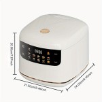 2L Portable Small Travel Rice Cooker, Multifunction Electric Cooker Stewpot with 24-Hour Reservation & Keep Warm Function, Nonstick Pot for Rice, Porridge, Soup – Ideal for Dorms and Home Use (Red), Quick Meals, Dorm Room Essentials, Sleek Cooker, Spacesaving Appliance, Nonstick Coating, Easy to Clean, Electric Stewpot, Home Cooks, Dorm Essentials Users, Portable Coffee Maker, Cube Coffee Maker, Mini ConveMth Oven And Grill Partid Kit foroutsidegrillinallowed
