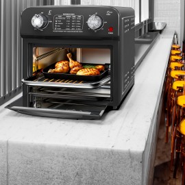 12L Large Capacity Full Automatic Visual Versatile Air Fryer Oven Oven 10-inch Pizza, Baked, Toast, Baked, Air-fried, Oil-free, Grilled Chicken, Cooking